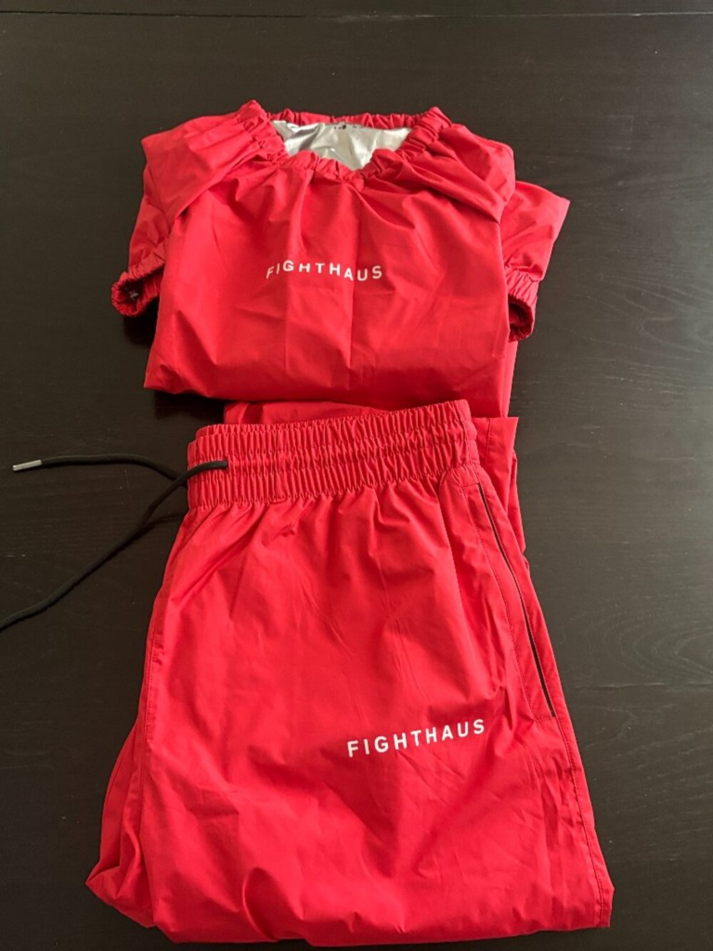 NWOT Mens Fighthaus Red Contender Sauna Suit Size Large